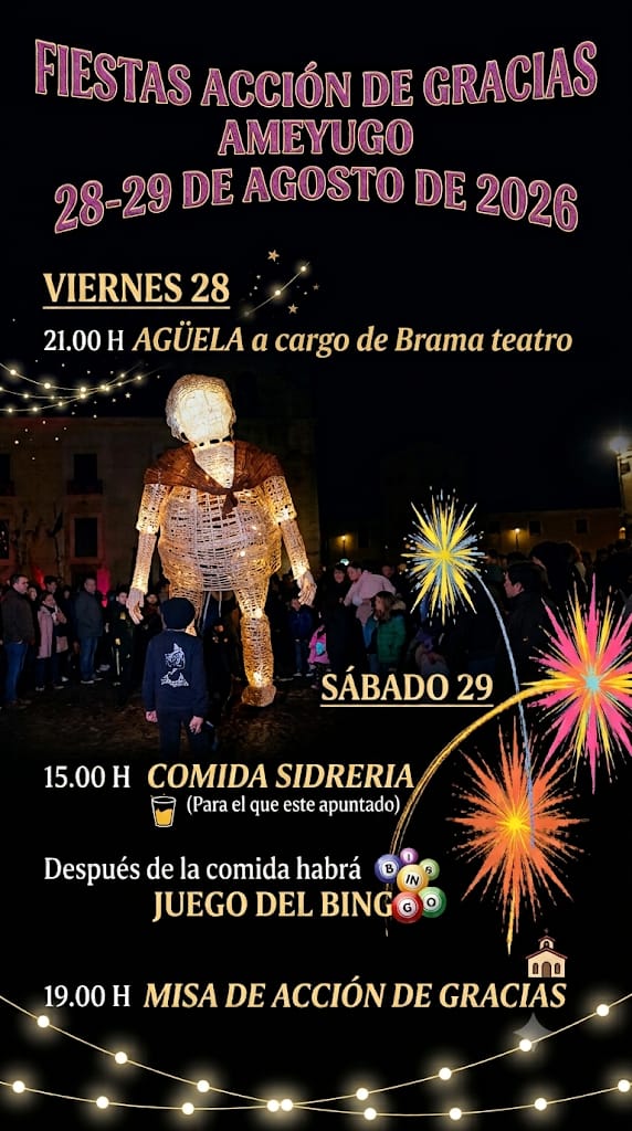 FIESTAS DE GRACIAS 2026